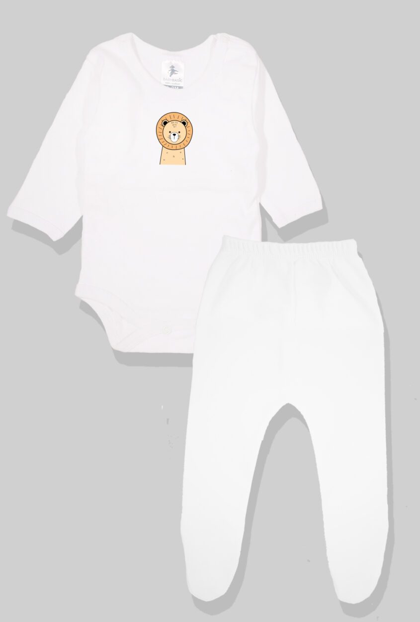 Bodysuit & Footie Set/Pants - Lion (0-2 Years)