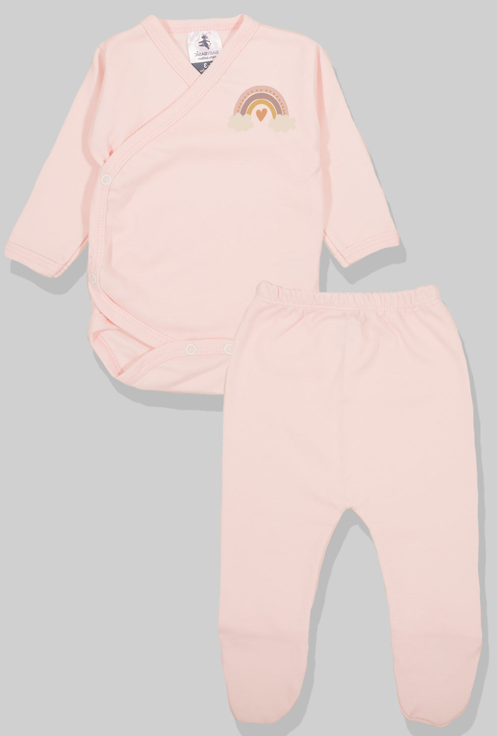 5-Pack Sets - Envelope Bodysuit & Footie Jersey/Flannel | Love | Wheels | Flower | Rainbow | Unicorn (0-3M)