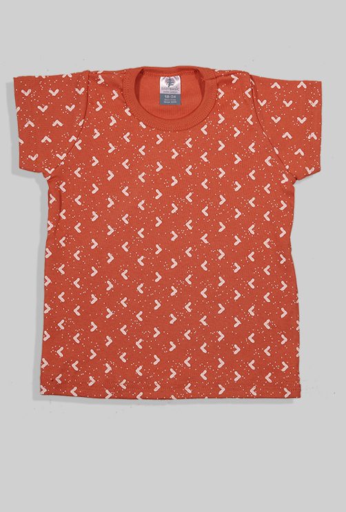 Short Sleepsuit Set - Pants & Top - Triangles - Brown (1-4 Years)