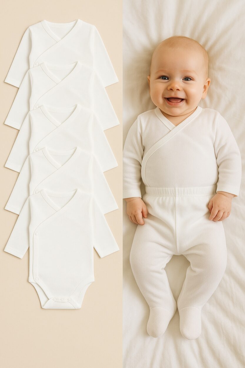 5-Pack Sets Envelope Bodysuit + Footie Jersey/Flannel for Babies up to 3M