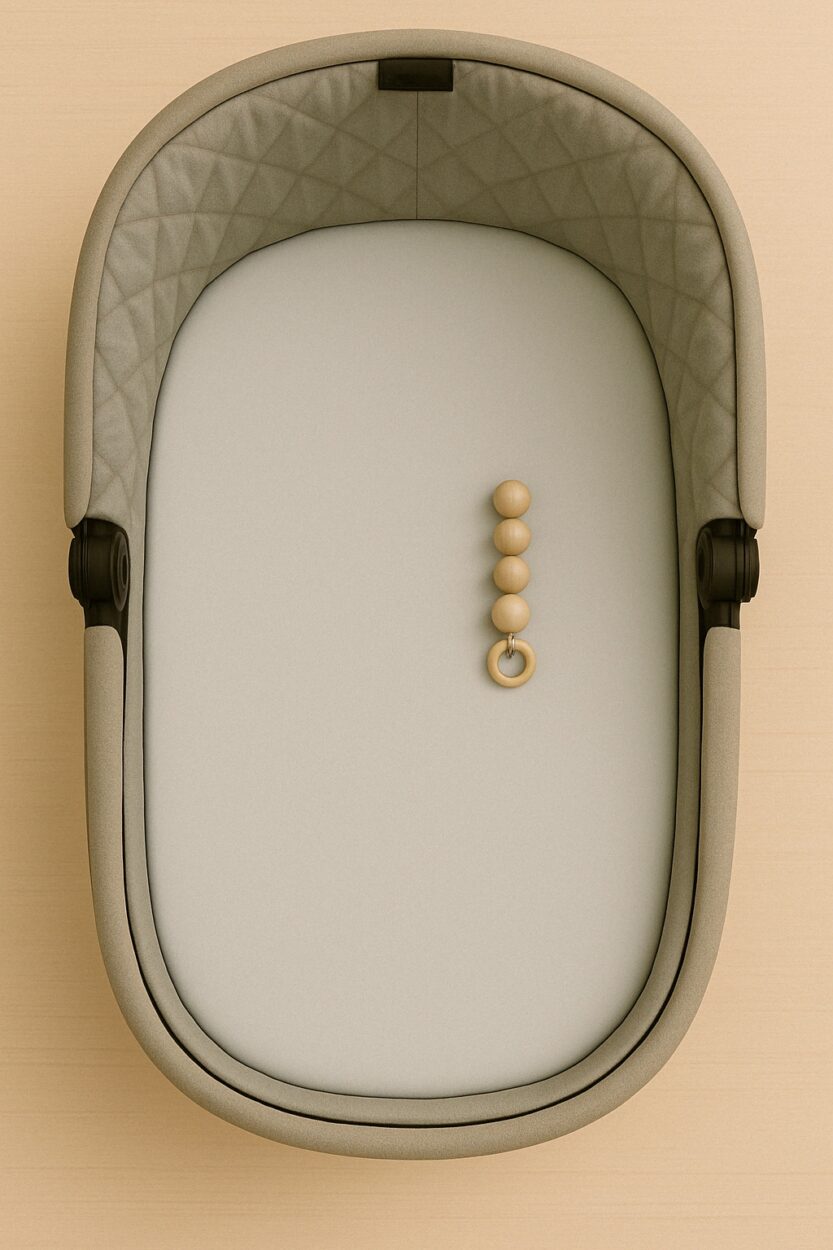 Stroller Fitted Sheet - Plain Light Grey