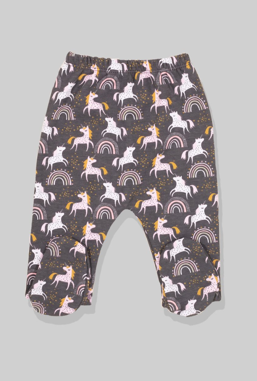 Envelope Bodysuit & Footie Set Jersey - Unicorn (0-3M)