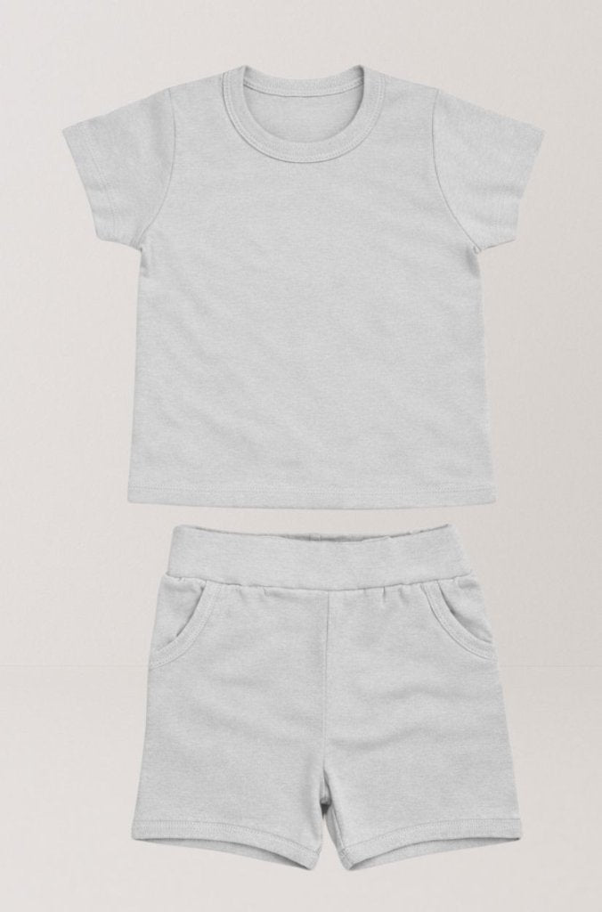3-Pack Short Sleep Suits | Purple | Pink | Gray | (1-4 Years)