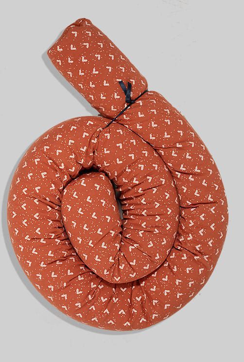 Brown Triangles Crib Bumper