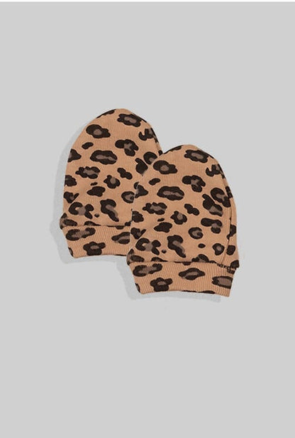 Baby Mittens & Hat - Spotted (0-6M)