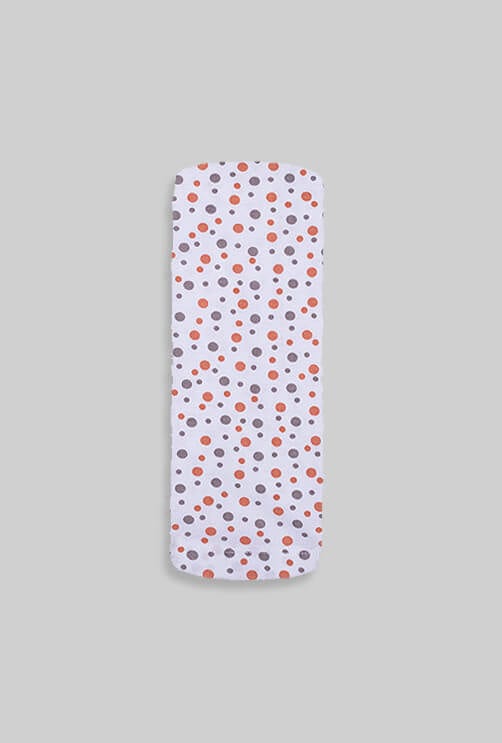 Baby Duvet + Cover + Fitted Sheet - White Base Dots