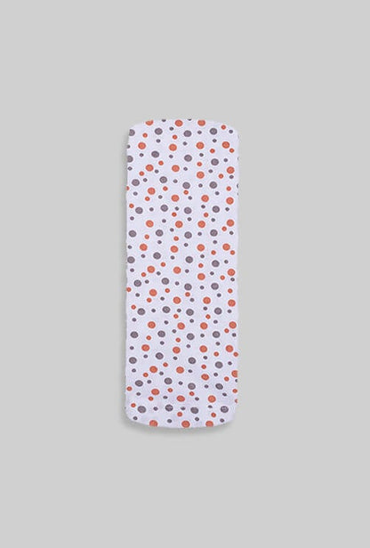 Baby Duvet + Cover + Fitted Sheet - White Base Dots