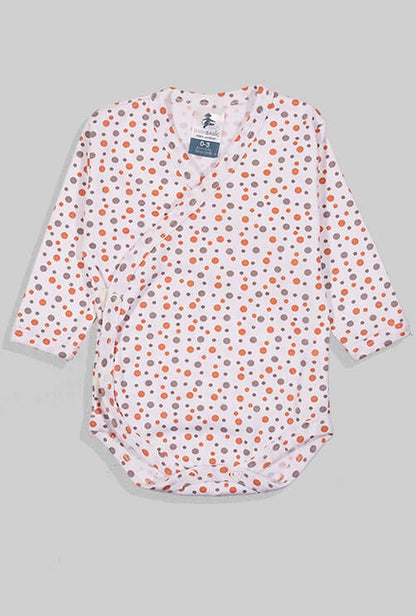 2-Pack Sets - Envelope Bodysuit & Footie Jersey - Triangles Dots - Brown & White (0-3M)