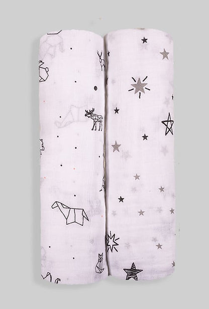 Large Muslin Diaper Pack - Origami Animals & Stars
