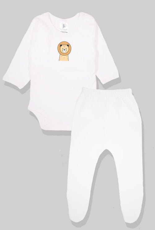 Bodysuit & Footie Set/Pants - Lion (0-2 Years)