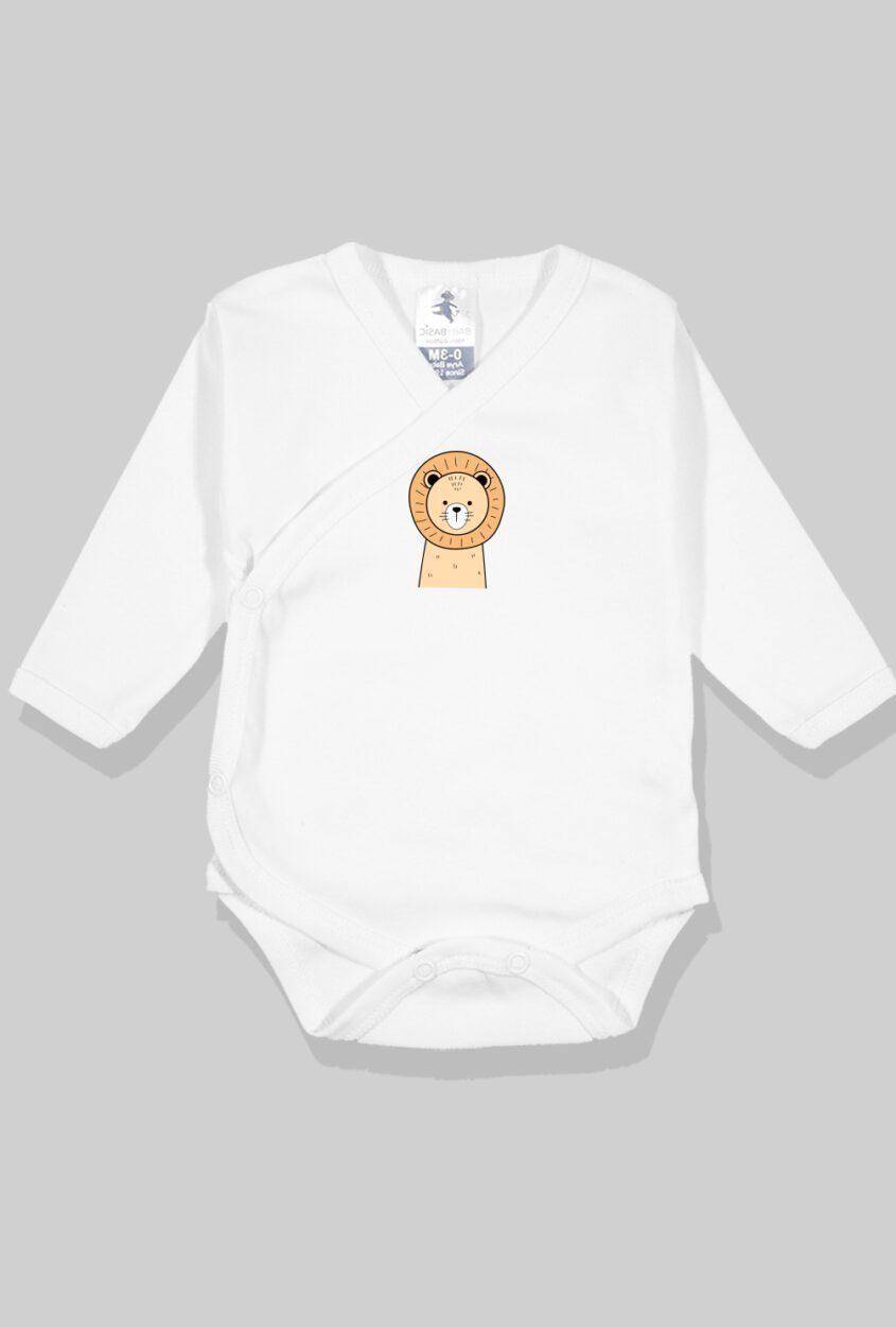 5-Pack Envelope Bodysuits Flannel/Jersey - Animals (0-3M)