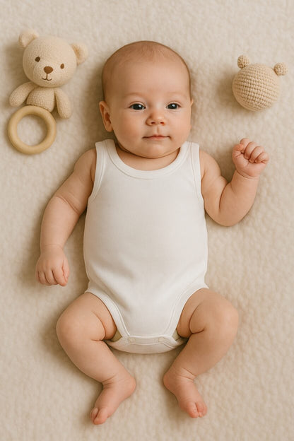 Sleeveless Bodysuits | 5-Pack | Various Sizes | Unisex