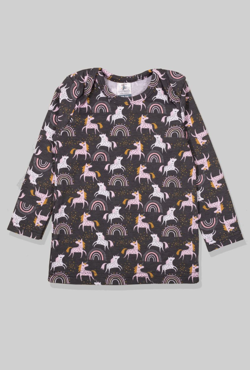 Long Sleeve Flannel Sleepsuit - Unicorn (1-2.5 Years)
