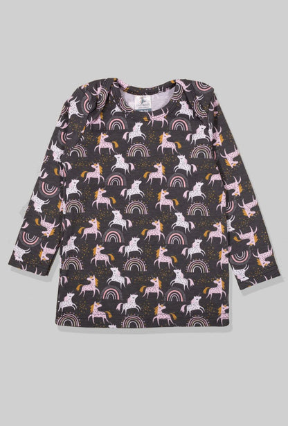 Long Sleeve Flannel Sleepsuit - Unicorn (1-2.5 Years)