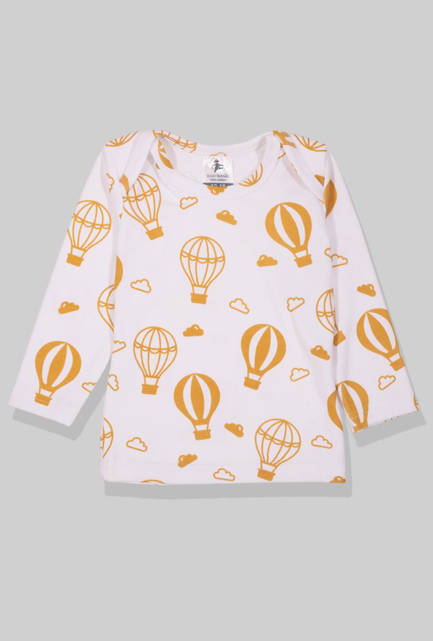 Long Sleeve Flannel Sleepsuit - Hot Air Balloons (1-2.5 Years)