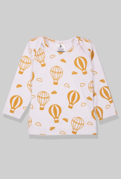 Long Sleeve Flannel Sleepsuit - Hot Air Balloons (1-2.5 Years)