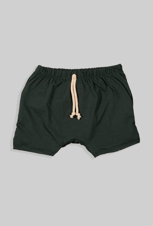Drawstring Pants - Solid - Green (3 Months - Age 2)