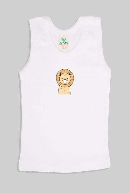 Grandpa-Style Tanks - Set of 5 Animal Print | Unisex Fit | Up to 6 Years
