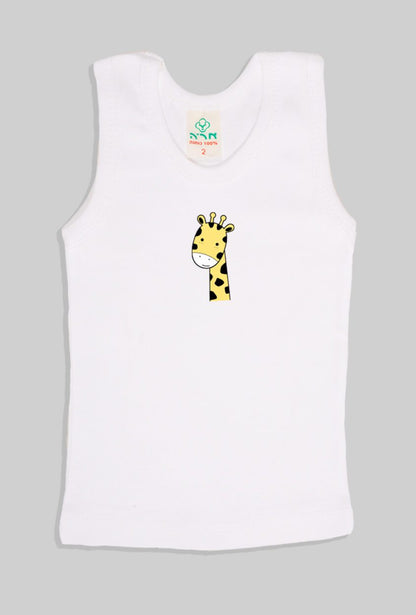 Grandpa-Style Tanks - Set of 5 Animal Print | Unisex Fit | Up to 6 Years