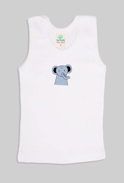 Grandpa-Style Tanks - Set of 5 Animal Print | Unisex Fit | Up to 6 Years