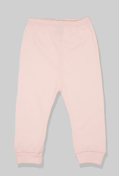 Long Sleeve Flannel Sleepsuit - Flower - Light Pink (1-2.5 Years)