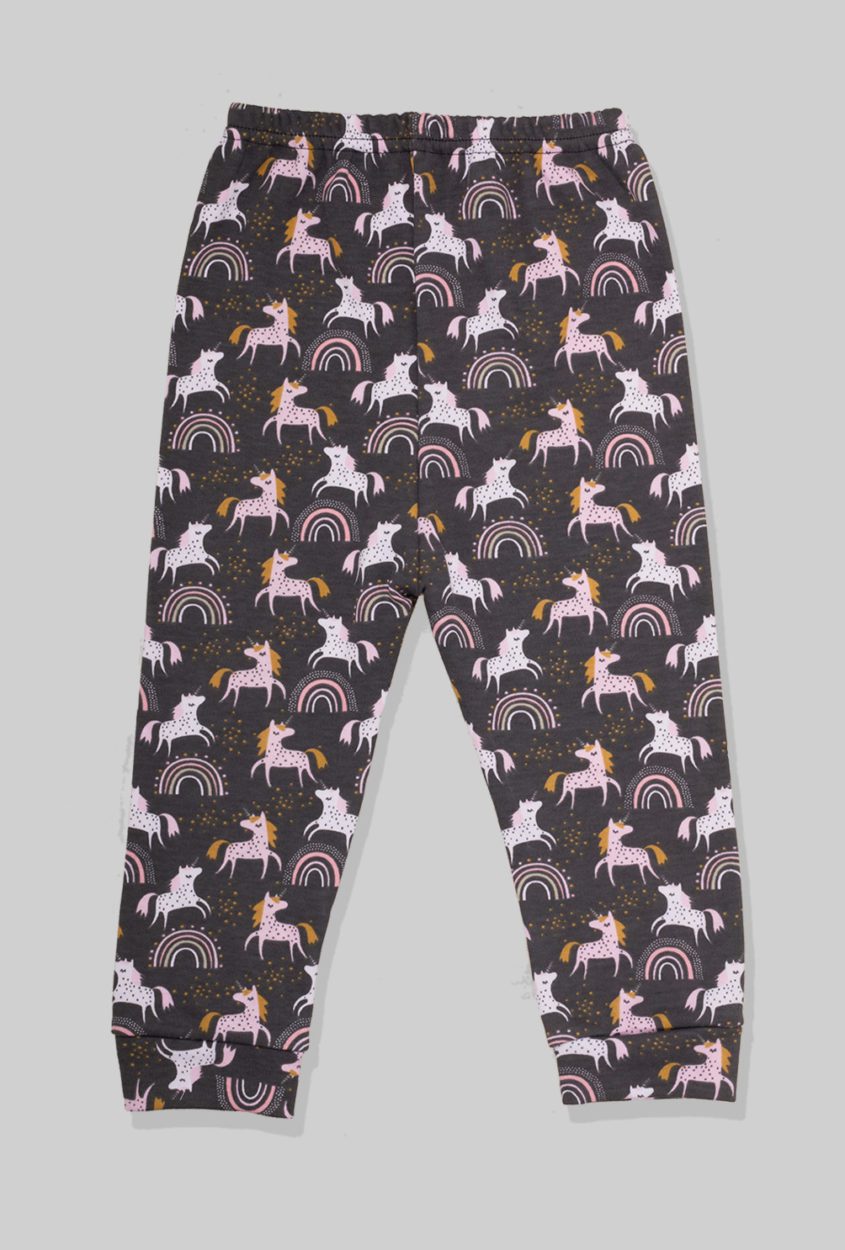 Long Sleeve Flannel Sleepsuit - Unicorn (1-2.5 Years)