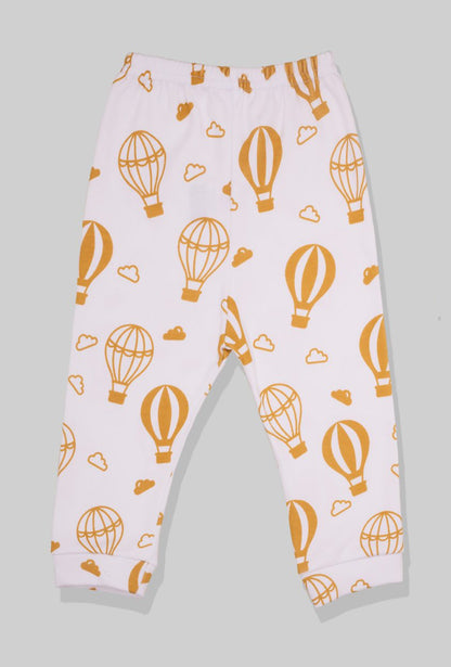 Long Sleeve Flannel Sleepsuit - Hot Air Balloons (1-2.5 Years)