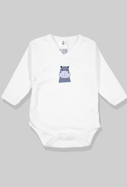 5-Pack Envelope Bodysuits Flannel/Jersey - Animals (0-3M)