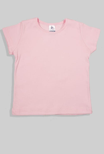 Short Sleepsuit Set - Pants & Top - Pink Solid (1-4 Years)