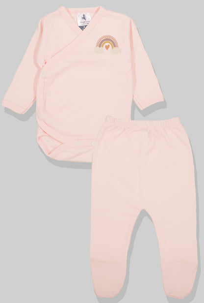 5-Pack Sets - Envelope Bodysuit & Footie Jersey/Flannel | Love | Wheels | Flower | Rainbow | Unicorn (0-3M)