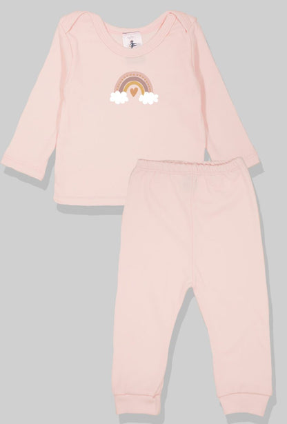 Long Sleeve Flannel Sleepsuit - Rainbow (1-2.5 Years)