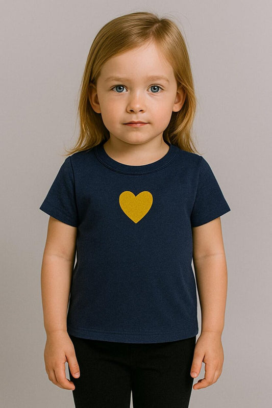 Top "Heart" - Navy Blue
