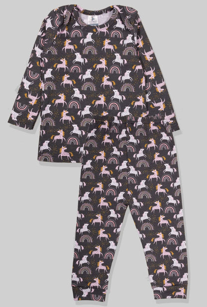 Long Sleeve Flannel Sleepsuit - Unicorn (1-2.5 Years)