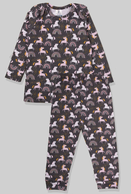 Long Sleeve Flannel Sleepsuit - Unicorn (1-2.5 Years)