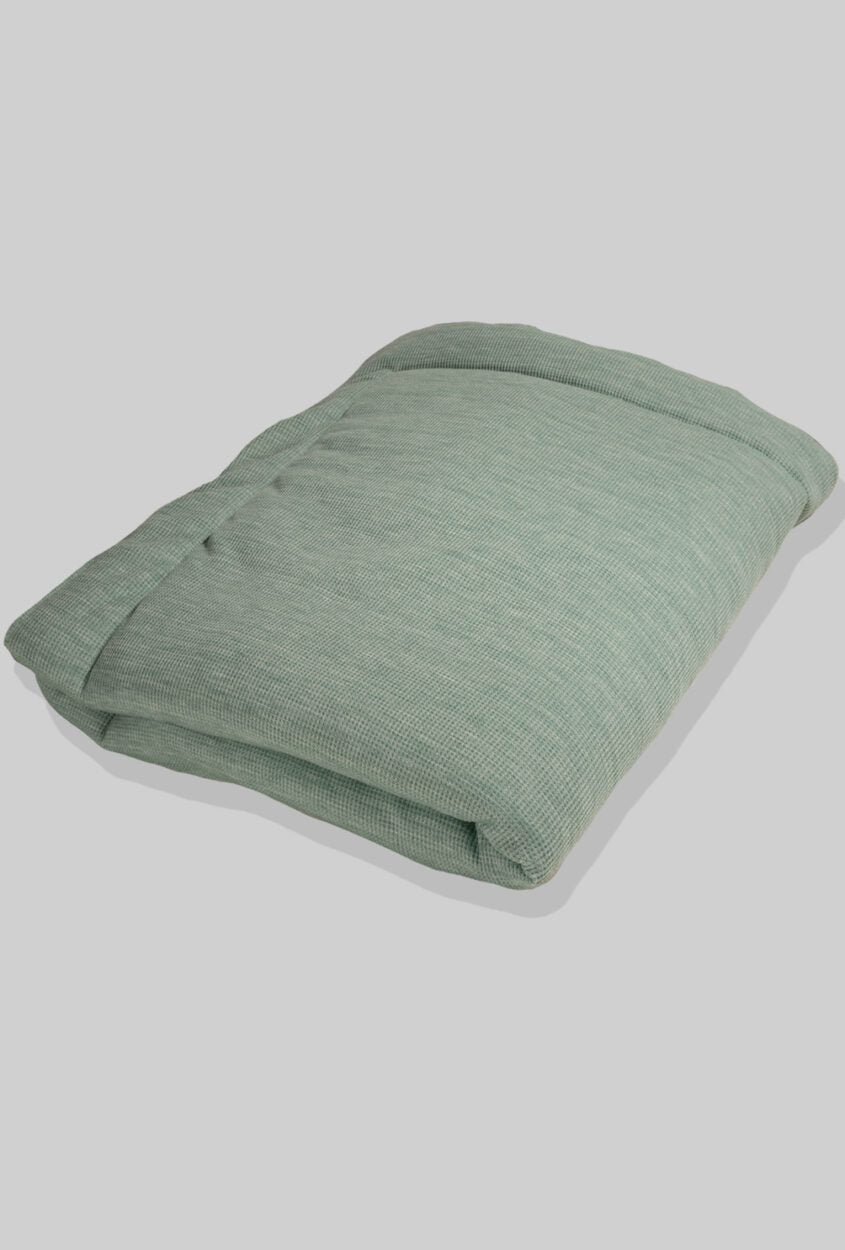 Muslin Blanket for Crib/Pram - Waffle Fabric Green