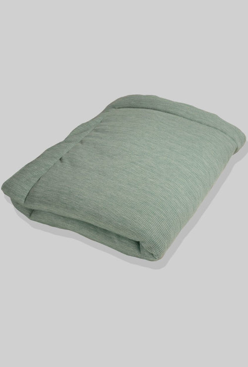 Muslin Blanket for Crib/Pram - Waffle Fabric Green