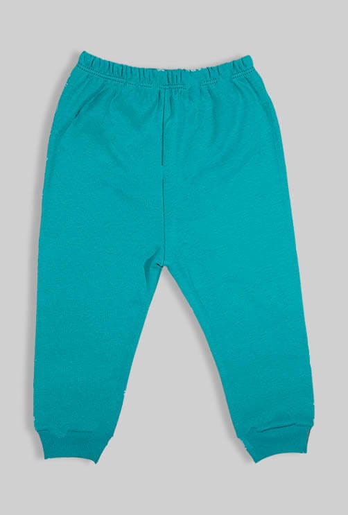 Long Sleeve Flannel Sleepsuit Set - Basketball - Green (1-2.5 Years)