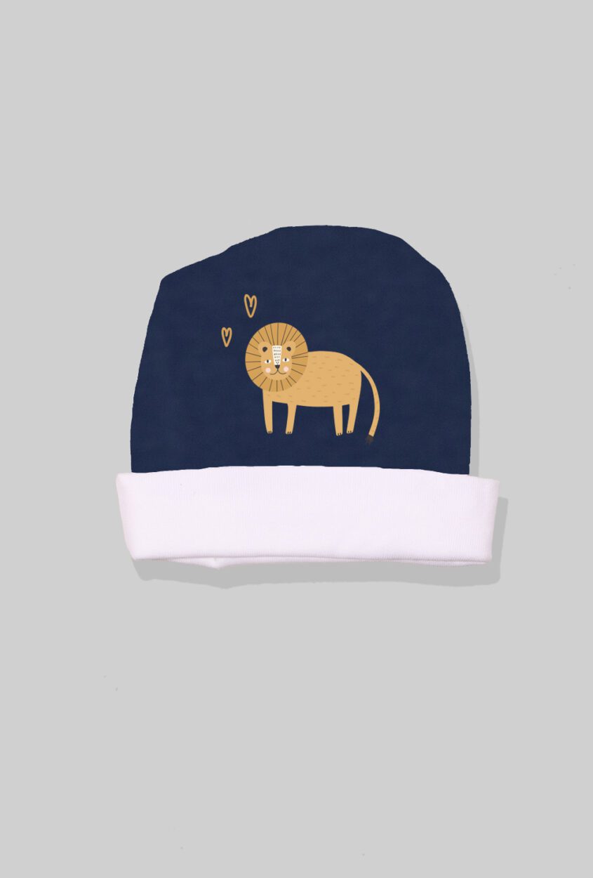 3-Pack Hat & Mittens Sets | Tiger | Plain | Lion (0-1Y)