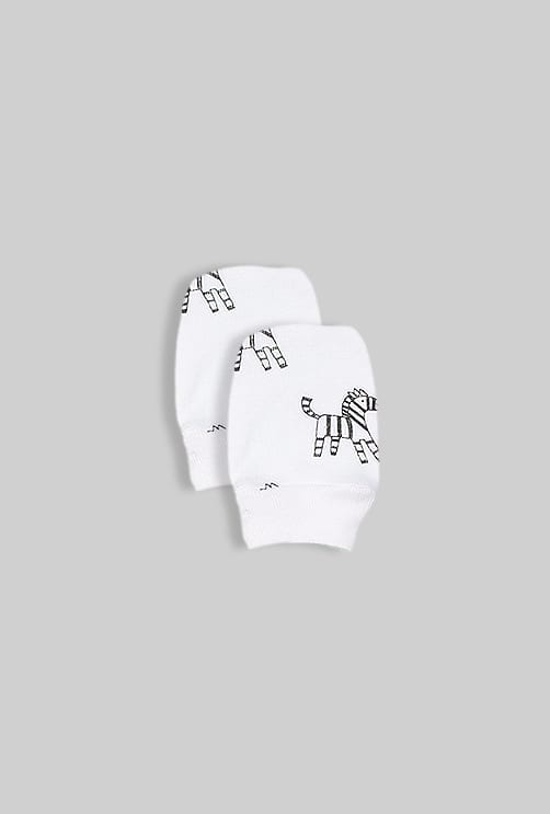 Baby Mittens - Zebra (0-3M)