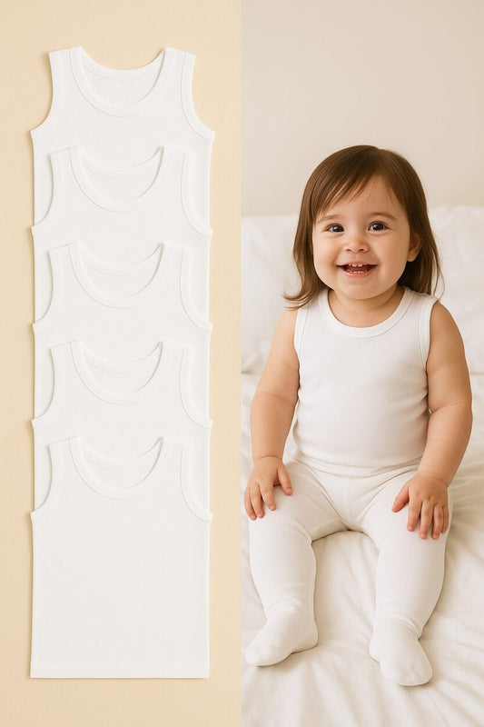 Grandpa-Style Vests | 5-Pack | Various Sizes | Unisex