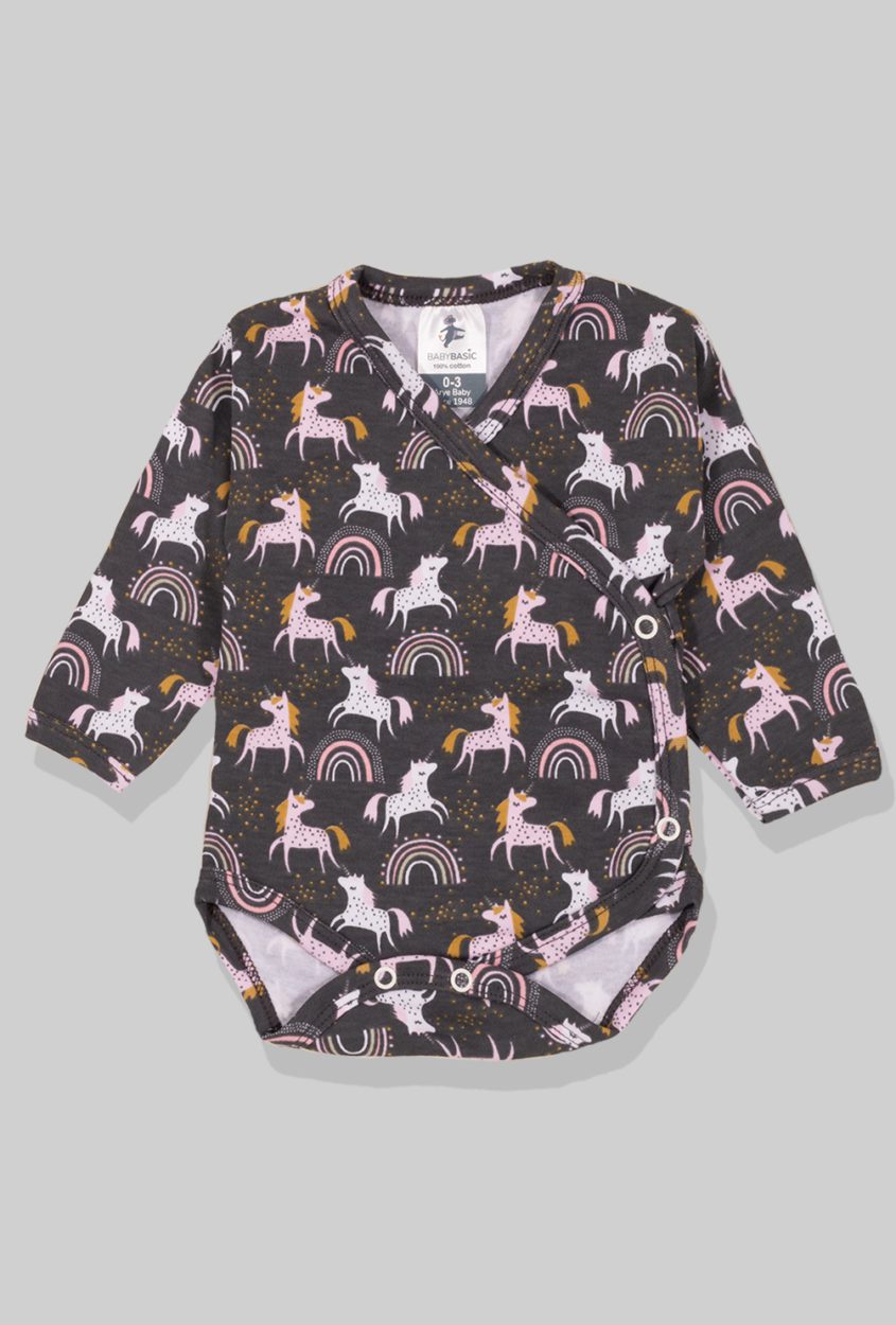 Envelope Bodysuit & Footie Set Jersey - Unicorn (0-3M)