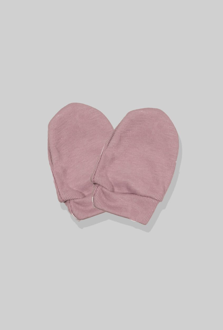 3-Pack Hat & Mittens Sets | Crown | Plain Purple | Plain Pink (0-1Y)