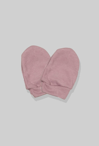3-Pack Hat & Mittens Sets | Crown | Plain Purple | Plain Pink (0-1Y)