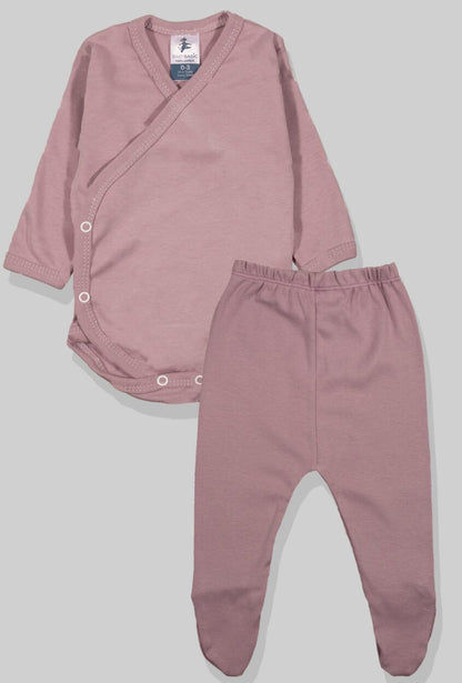 3-Pack Sets - Envelope Bodysuit & Footie Jersey - Purple & Unicorns
