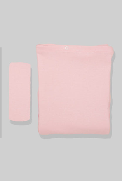 Duvet Cover + Fitted Sheet - Plain Light Pink