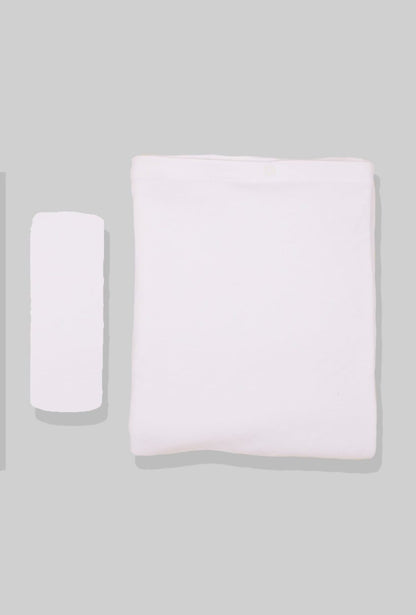 Duvet Cover + Fitted Sheet - Plain White