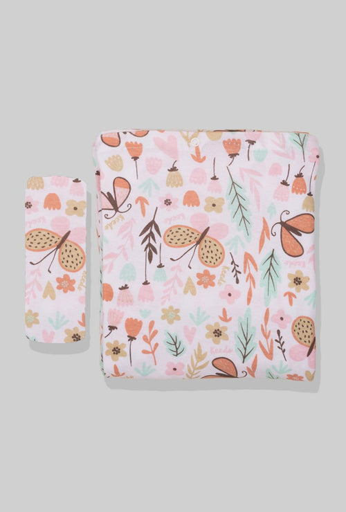 Duvet Cover + Fitted Sheet - Butterflies