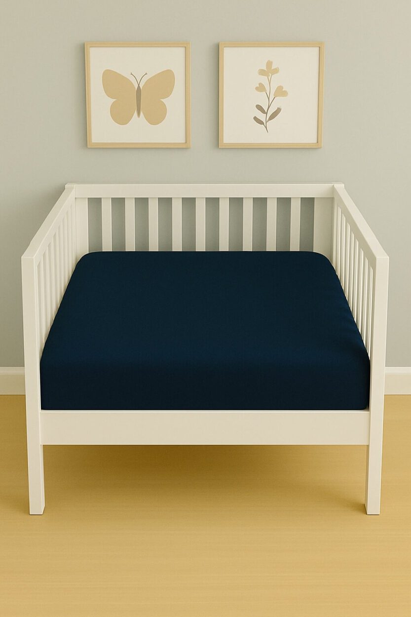 Blue Fitted Sheet - Cot / Toddler Bed | Cradle | Stroller | Playpen