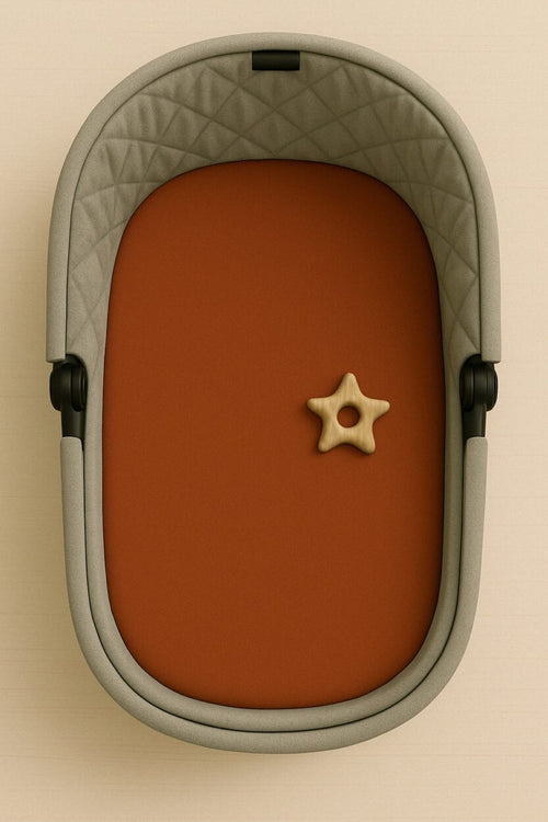 Baby Pram Sheet - Plain Brown