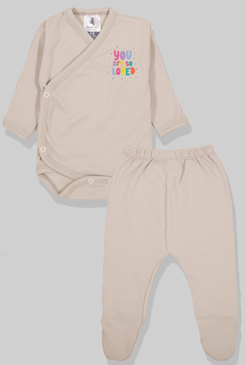 5-Pack Sets - Envelope Bodysuit & Footie Jersey/Flannel | Love | Wheels | Flower | Rainbow | Unicorn (0-3M)